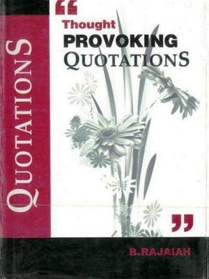 cover image of Thought Provoking Quotations